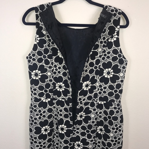 LAFAYETTE 148 BLUE WOMENS 10 LACE FLORAL DRESS - Picture 6 of 8